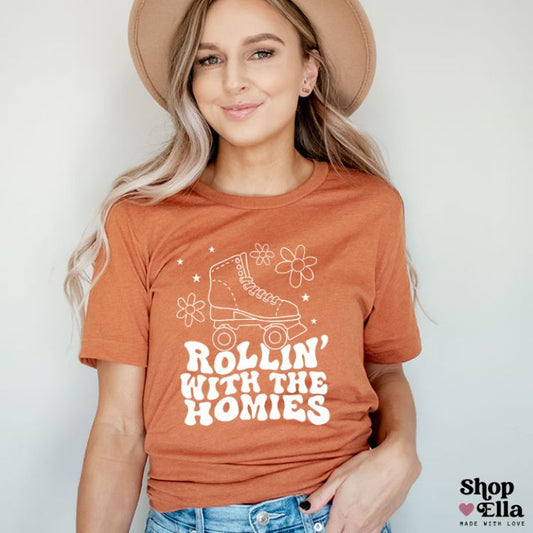 Rollin With The Homies Relaxed Unisex Tee
