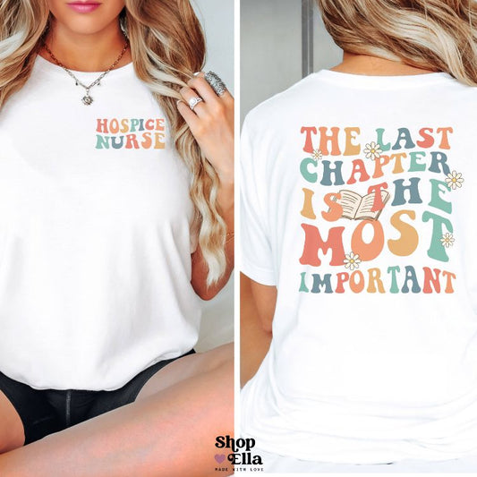 Hospice (Nurse or Crew) - The Last Chapter Relaxed Unisex Tee