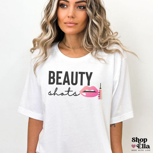 Beauty Shots Relaxed Unisex Tee for Aesthetic Injectors